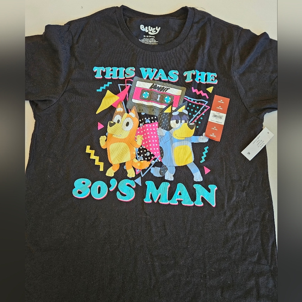 Bluey Mens T-shirt Size Medium